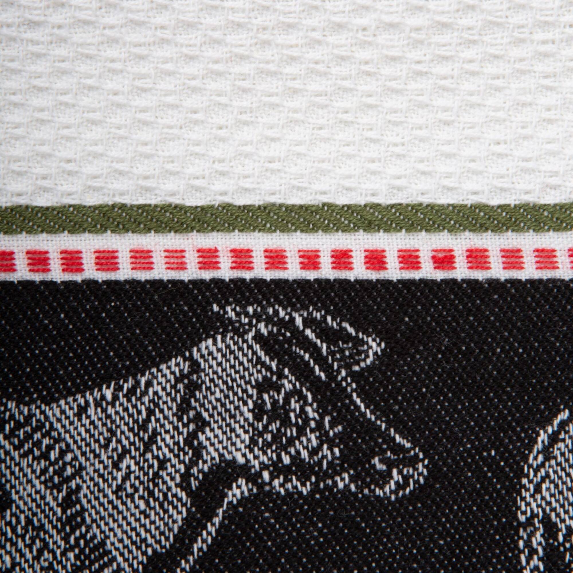DII® Cow Jacquard Dishtowel, 3ct.
